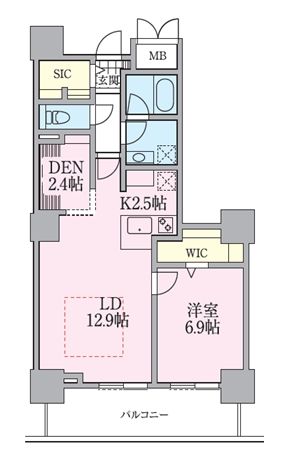 荒川区南千住のマンションの間取り