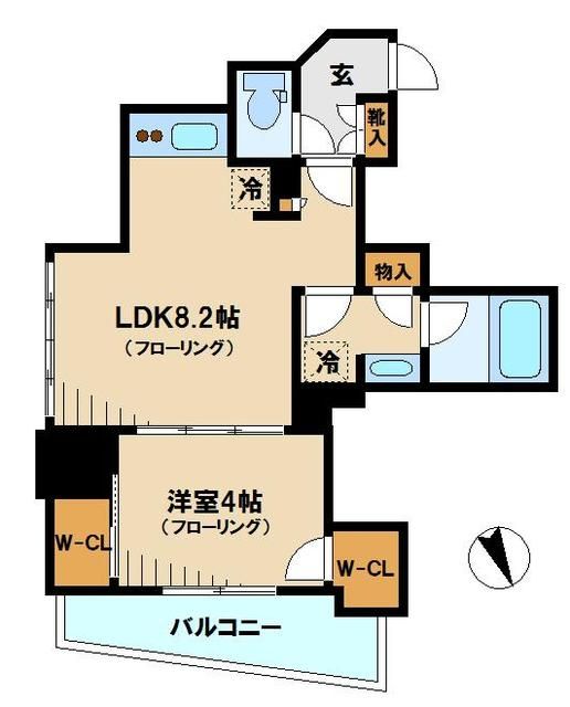 品川区平塚のマンションの間取り