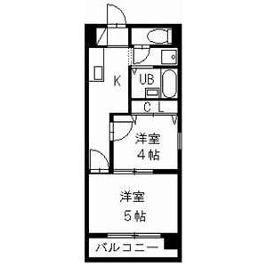 名古屋市中区新栄のマンションの間取り