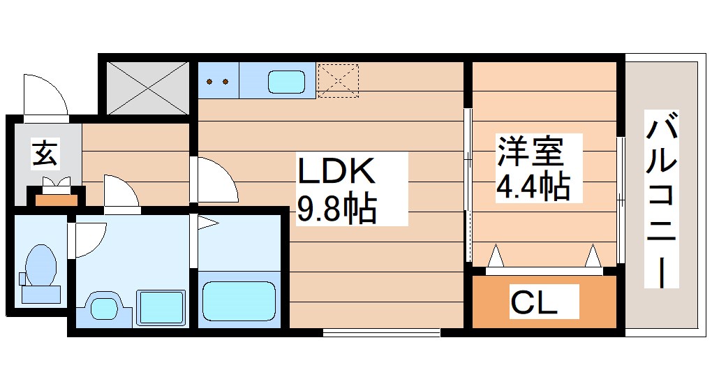 ブラン蒲町の間取り