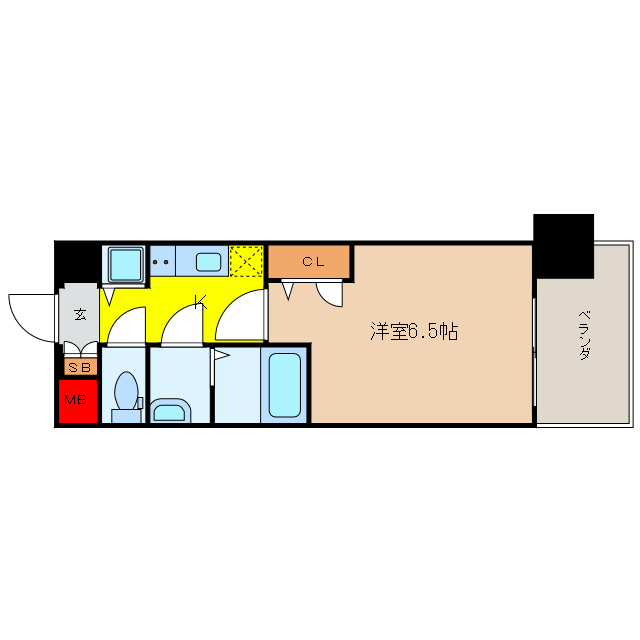 スワンズシティ大阪城北詰の間取り