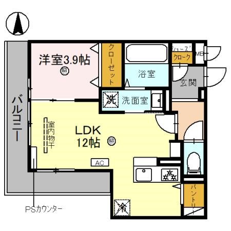 Ｄーｒｅｓｉｄｅｎｃｅ　天之川の間取り