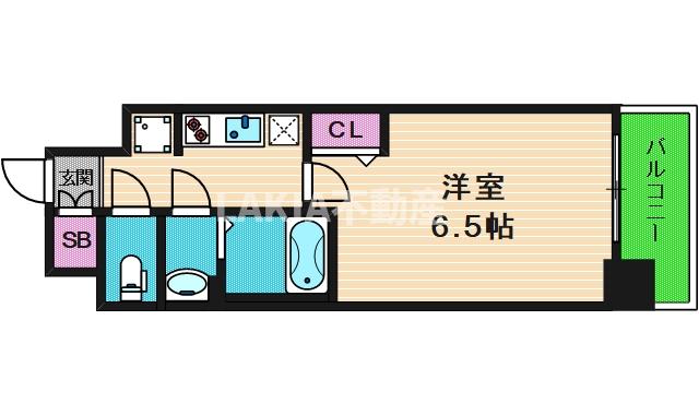 プレサンス上町台筆ヶ崎NORTHの間取り