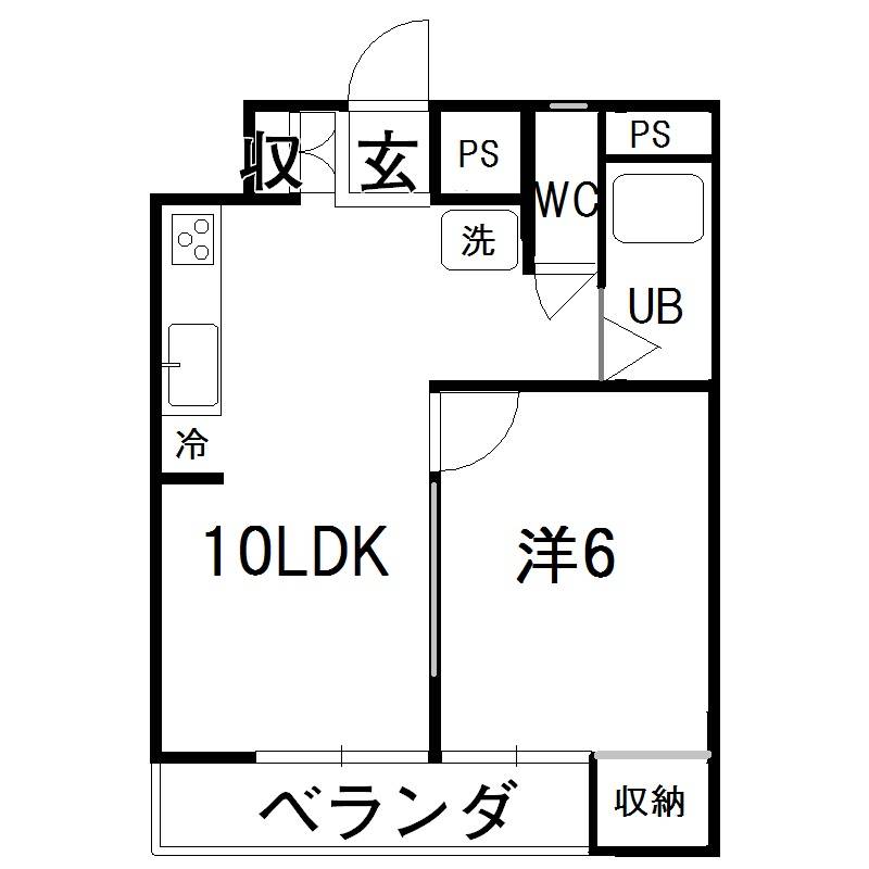 メゾンドファースト南久米の間取り