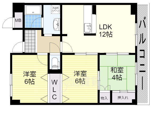 レシェンテ東三国の間取り