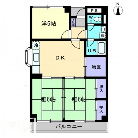 【カーサ松村の間取り】