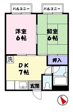 ラフェスタ夜見町の間取り