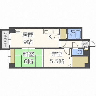 【フェリス西野の間取り】