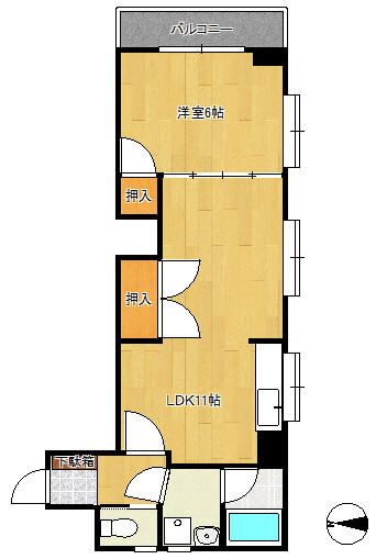 コンフォート岩川の間取り