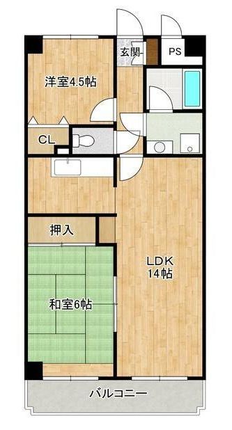 【川崎市麻生区上麻生のマンションの間取り】