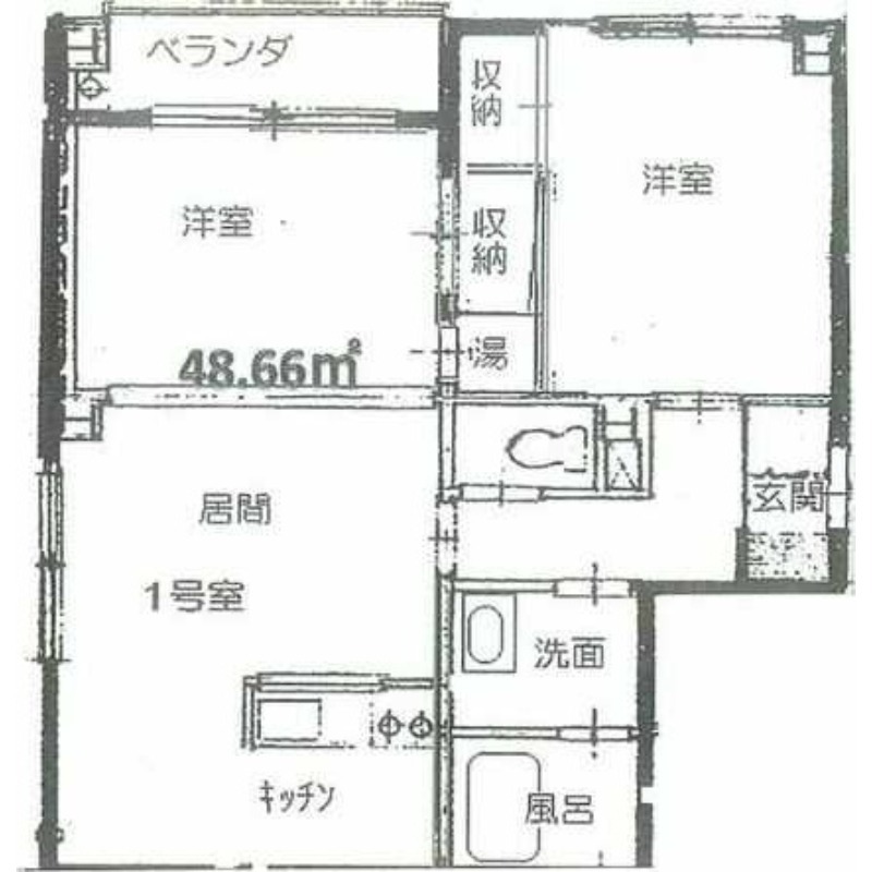 札幌市南区澄川一条のマンションの間取り