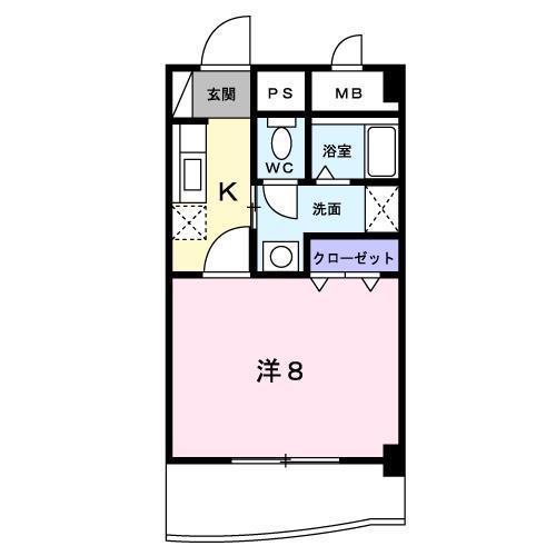 山口市小郡下郷のマンションの間取り