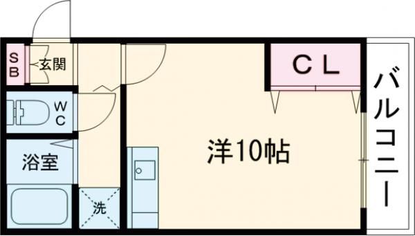 マンションプロスの間取り