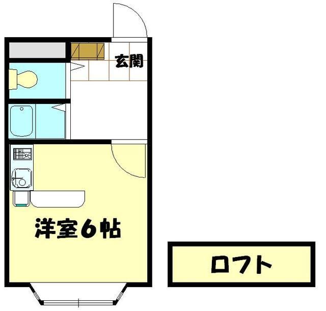 さいたま市北区土呂町のアパートの間取り