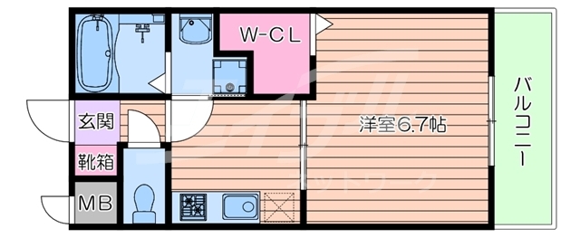 S-FORT福島LaLunaの間取り