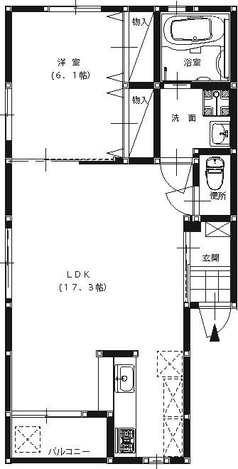 クラージュノーブルの間取り