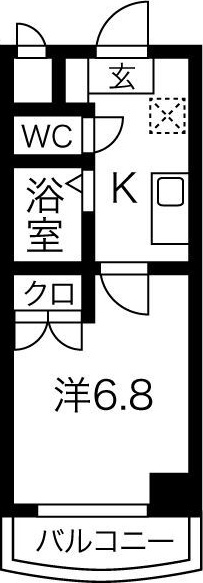 名古屋市千種区朝岡町のマンションの間取り