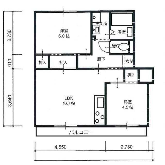 津田沼ハイムの間取り