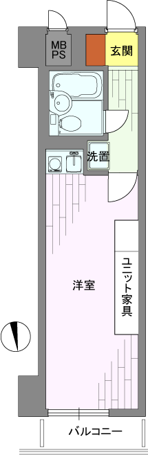 ライオンズマンション浅草駅前の間取り