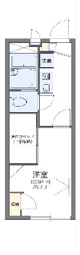 レオパレスアルモニ３番館の間取り