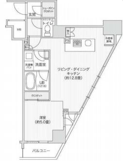 レジディア笹塚IIの間取り