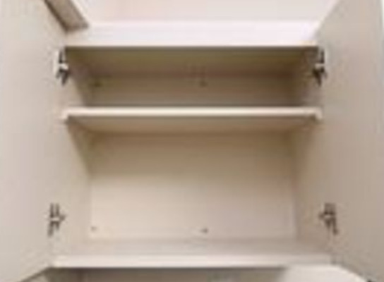 収納　室内洗濯機置場★上部収納