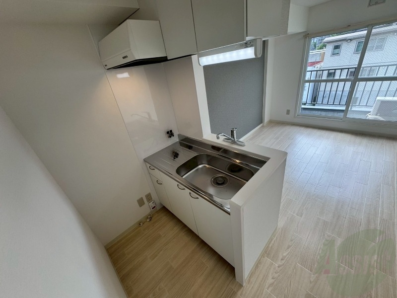 キッチン　ガスキッチンです。２口コンロが設置できます。