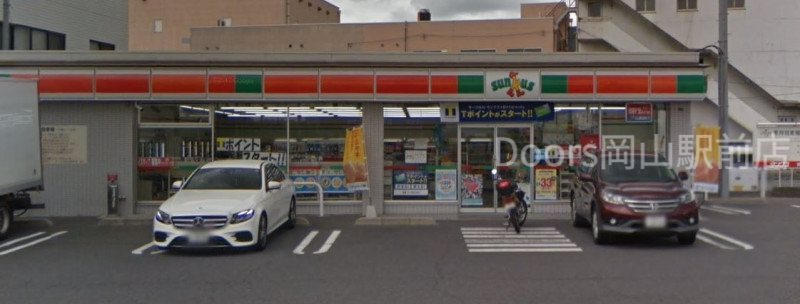 コンビニ　サンクス岡山岡南町店（コンビニ）まで418m