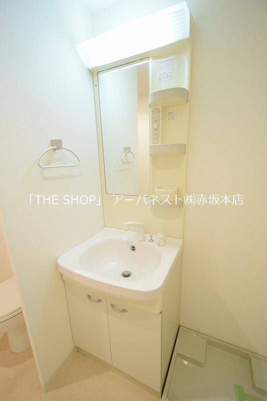 洗面設備　同物件別タイプの室内写真です
