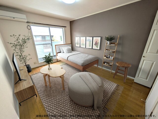 居室・リビング　★７．８帖の洋室です★※画像は実際の写真にＣＧ加工（家具や調