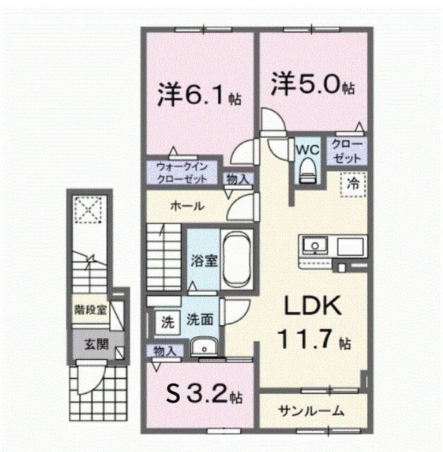 ドマーニ 土崎港の間取り写真
