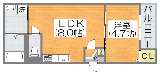 地下鉄谷町線 八尾南駅 徒歩9分 3階建 築9年の間取り写真