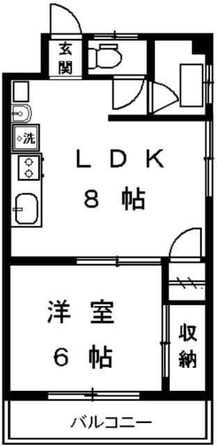 東急東横線 都立大学駅 徒歩5分 3階建 築52年の間取り写真