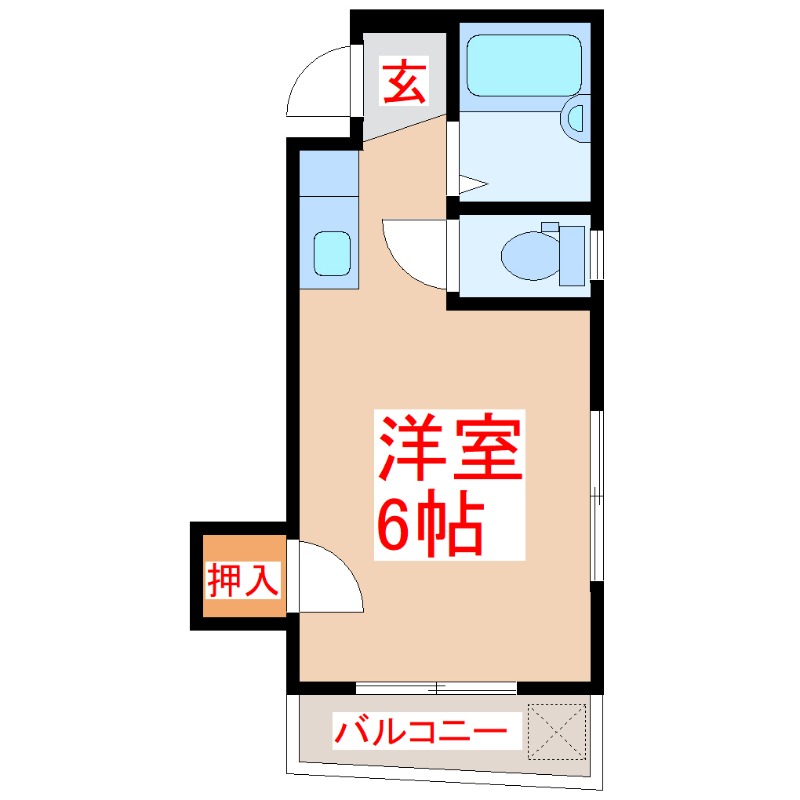 ワンルーム Mansion in Kagoshima, Kagoshima — photo 2 of 3