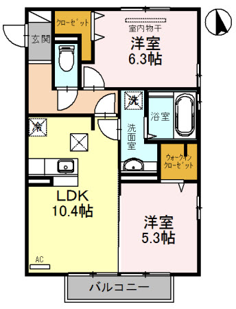 【プレミアム九番館の間取り】