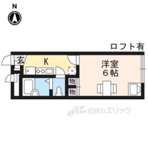 大津市和邇今宿のアパートの間取り