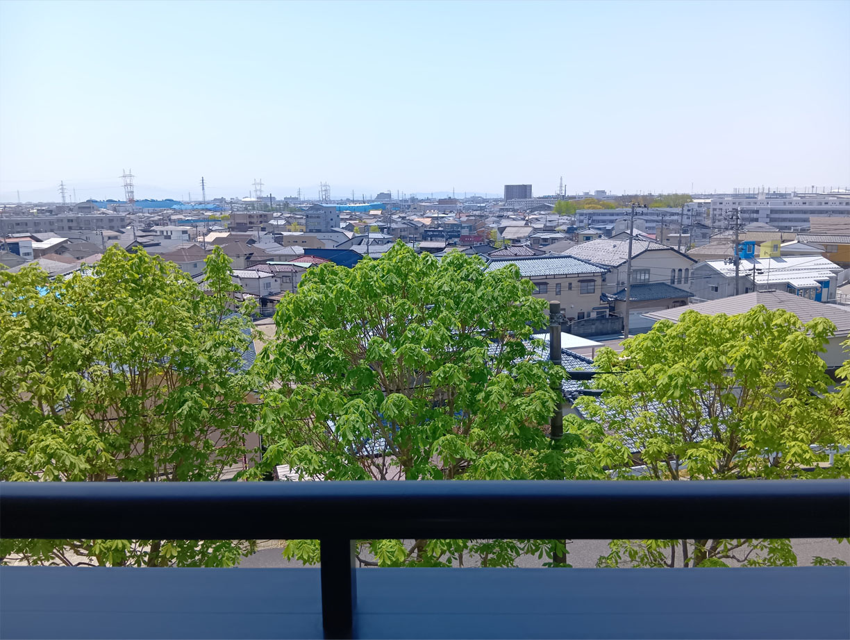 眺望　高台に建っているので、3Fだけど4F級の眺望