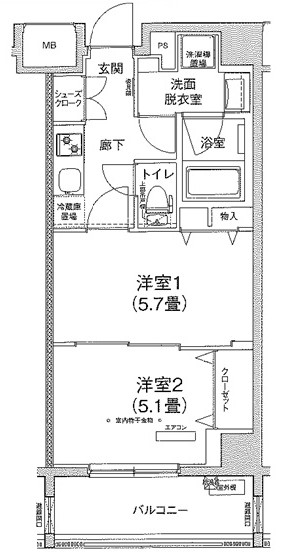 アイル品川ウエスト旗の台の間取り