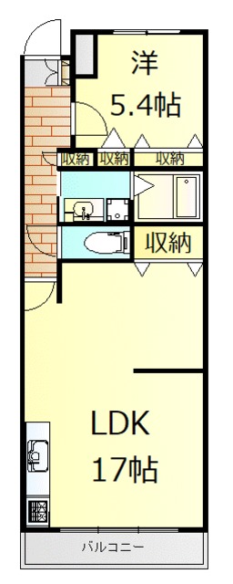 御殿場市新橋のマンションの間取り