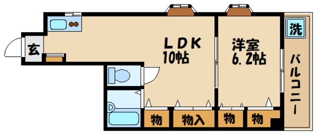 調布市富士見町のマンションの間取り