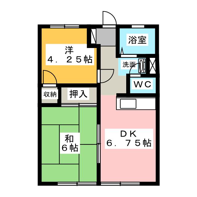 コーポ楠の木の間取り