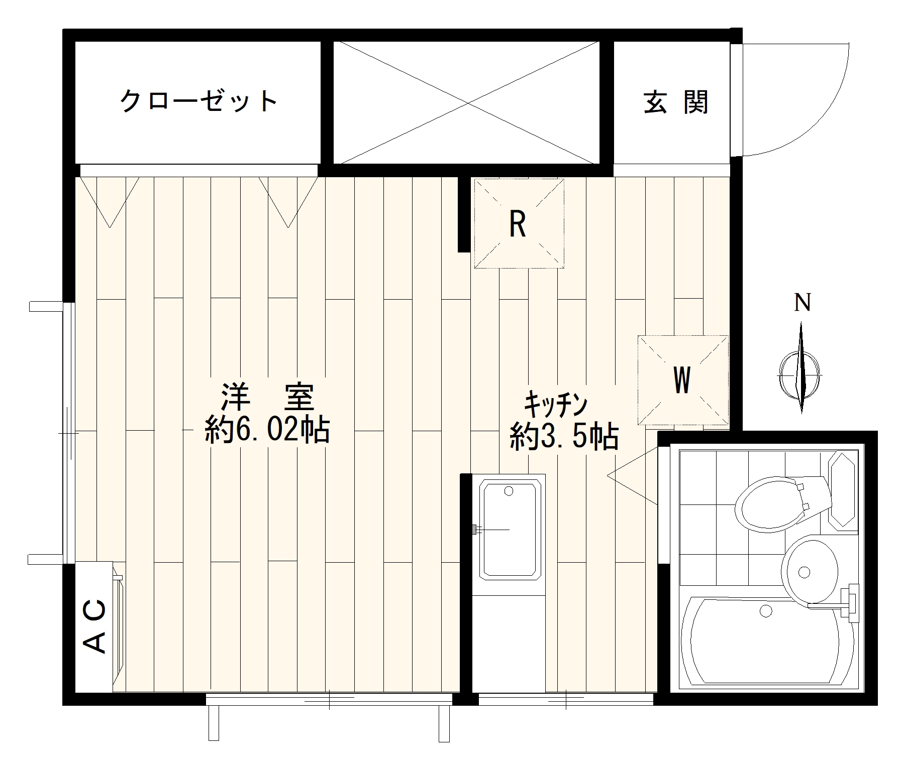 コーポ中里の間取り