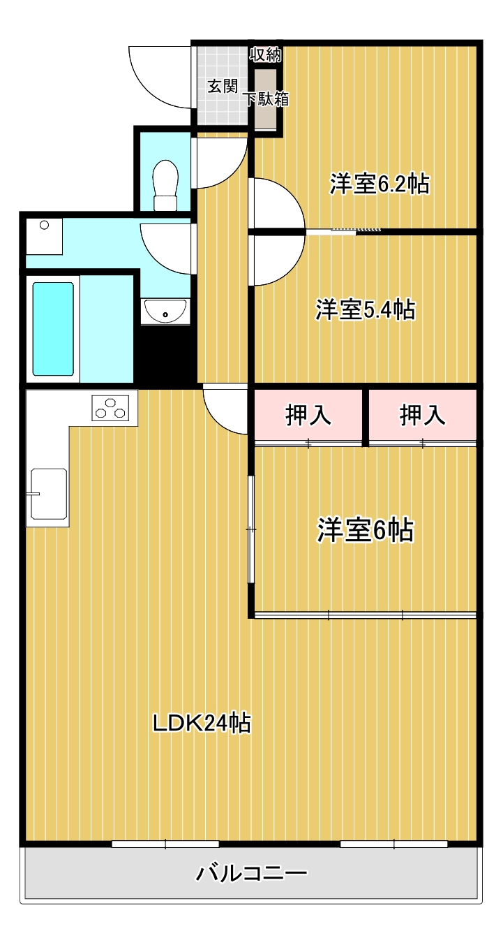 チサンマンション紺屋町の間取り