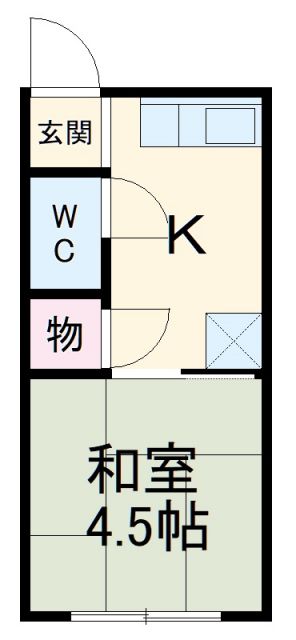 名古屋市中村区鈍池町のマンションの間取り