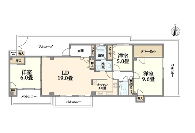 甲南ライフの間取り