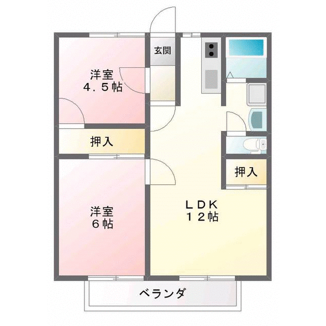 太田ハイツAの間取り