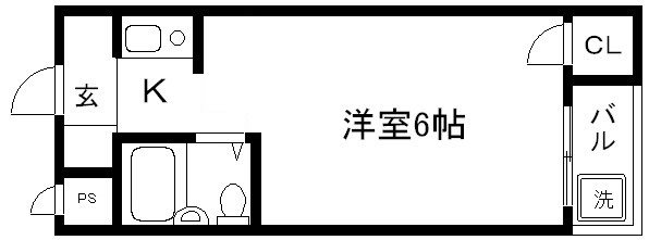 京都市東山区下梅屋町のマンションの間取り