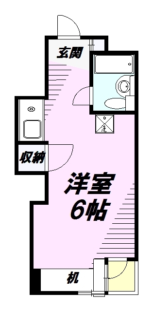 八王子市北野町のマンションの間取り