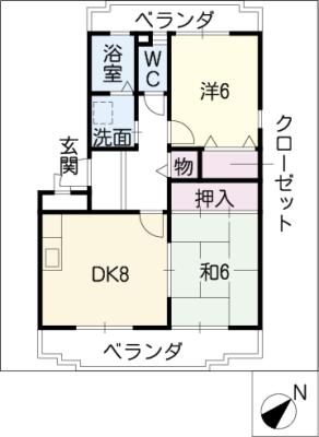 リブレさくのの間取り