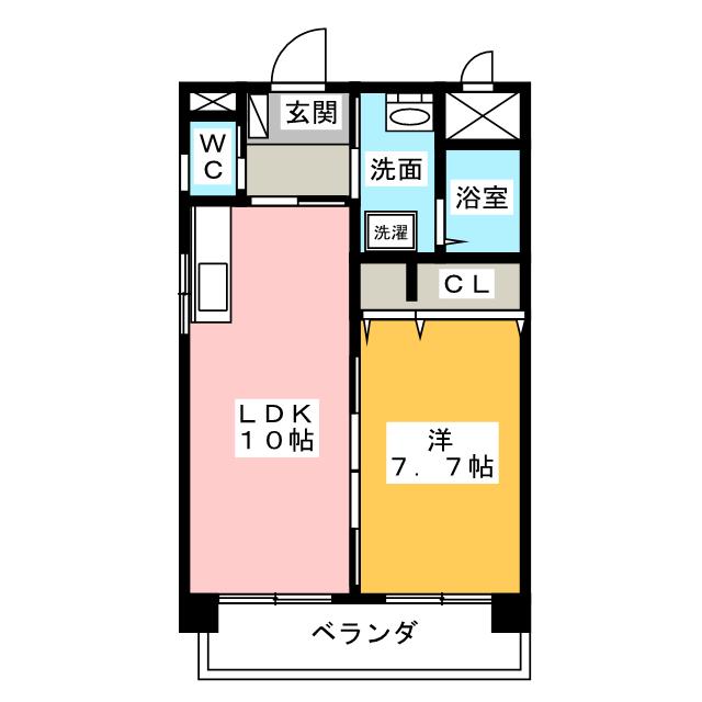 シェソワ八社の間取り